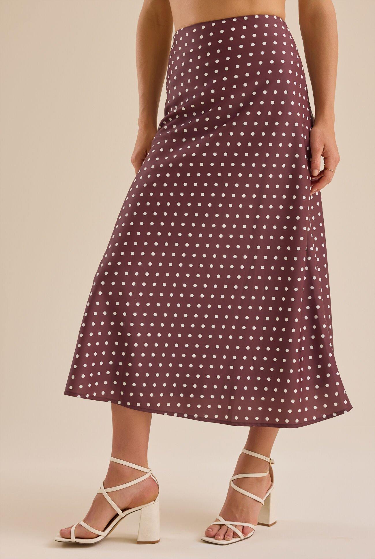 Ellie Polka Dot Maxi Skirt Product Image