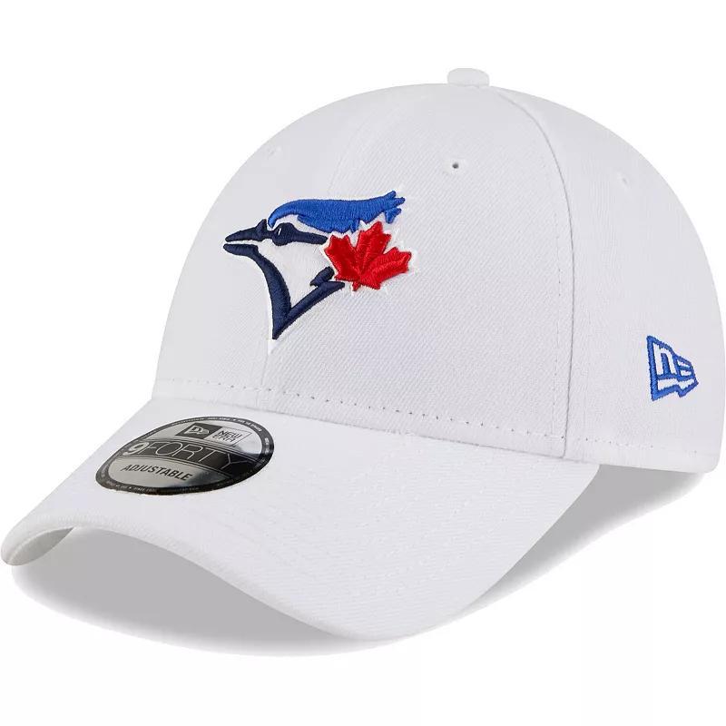 Mens New Era White Toronto Blue Jays League II 9FORTY Adjustable Hat Product Image