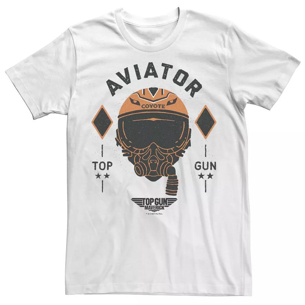 Men's Top Gun Maverick Coyote Aviator Tee, Size: XS, White Product Image