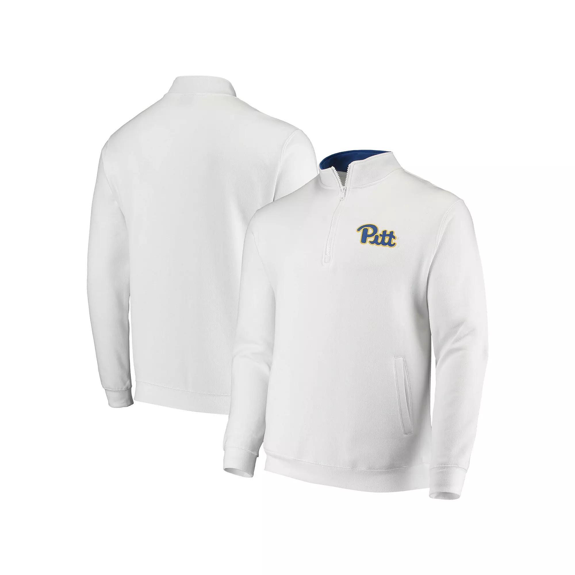 Men's Colosseum White Pitt Panthers Tortugas Logo Quarter-Zip Jacket, Size: 2XL Product Image