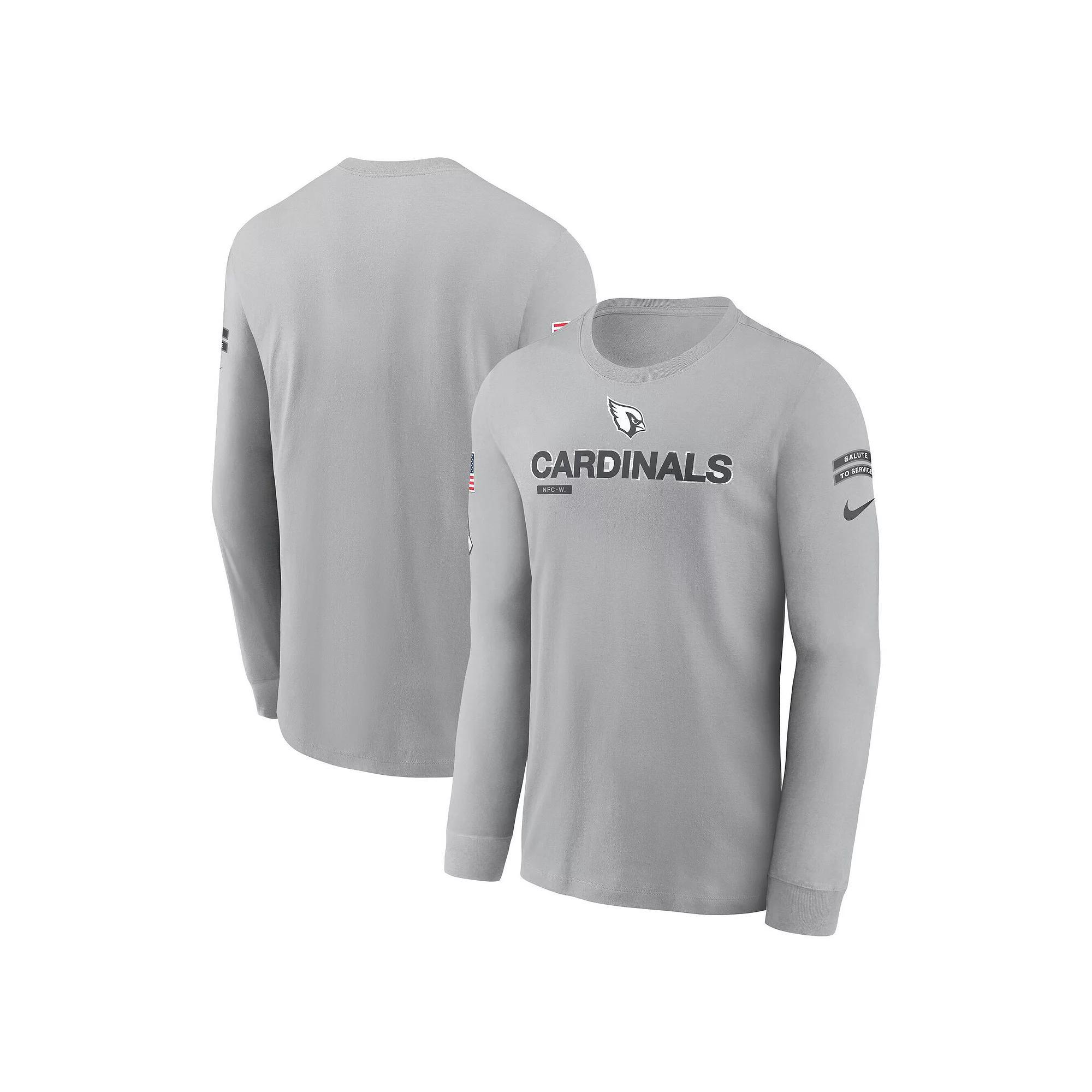 Men's Nike Gray Las Vegas Raiders 2024 Salute To Service Long Sleeve T-Shirt, Size: XL, Lvr Grey Product Image