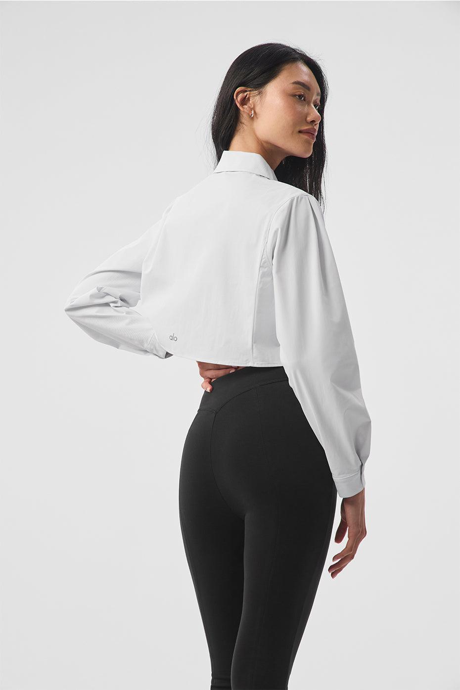 Cropped Take Me Out Button Up - White Product Image