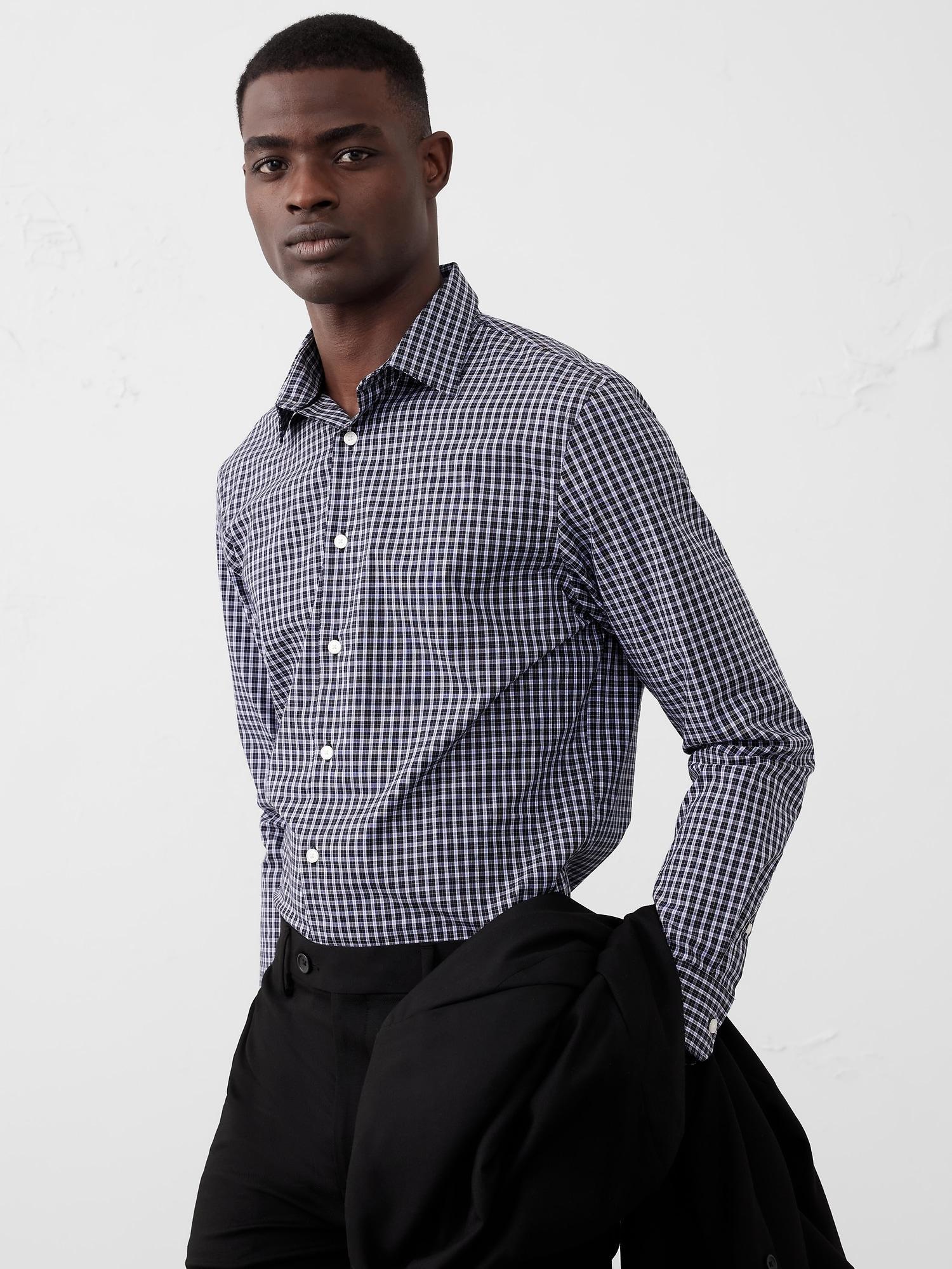Slim Untucked Dress Shirt Product Image