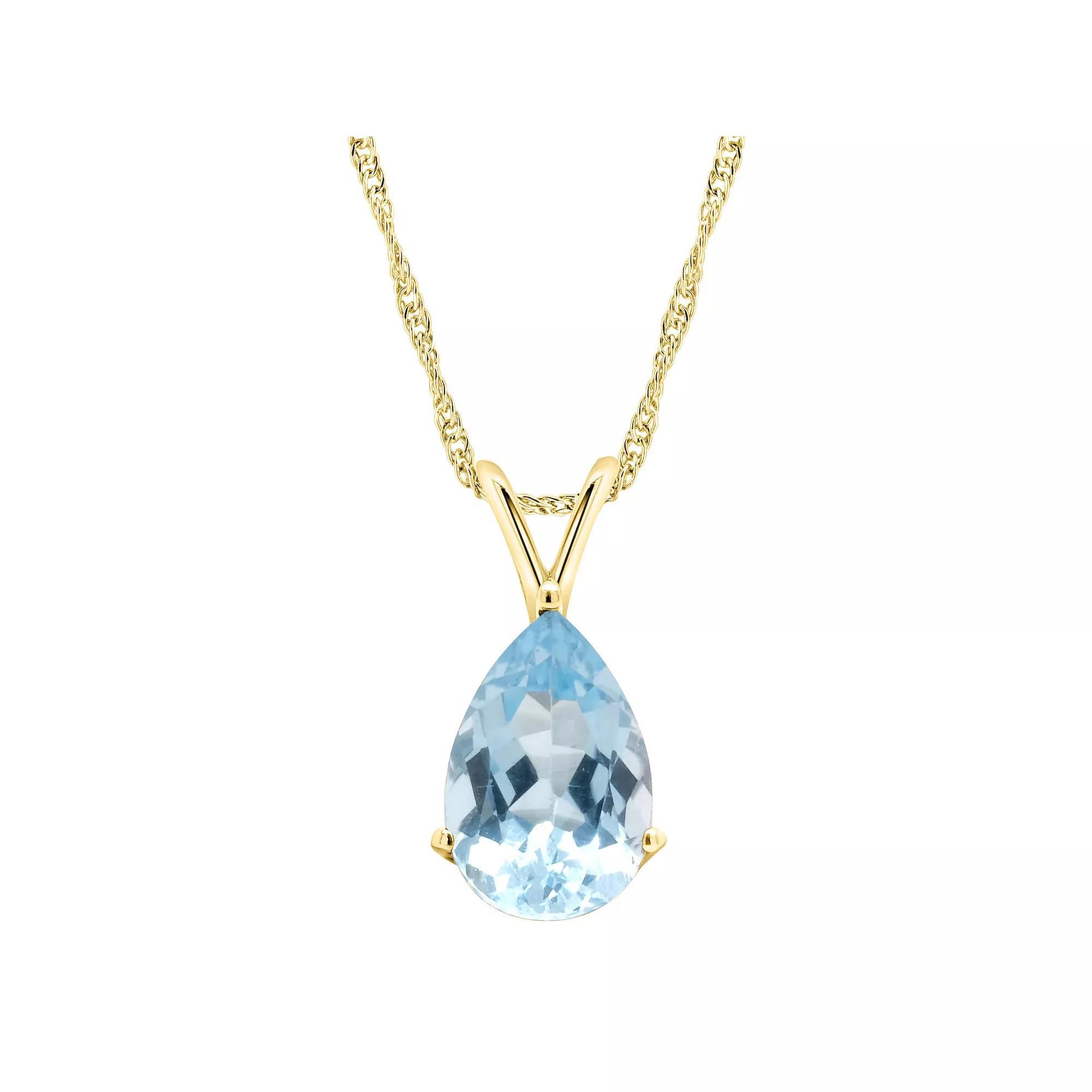 Alyson Layne Sterling Silver Rose Quartz Teardrop Pendant Necklace, Womens Product Image