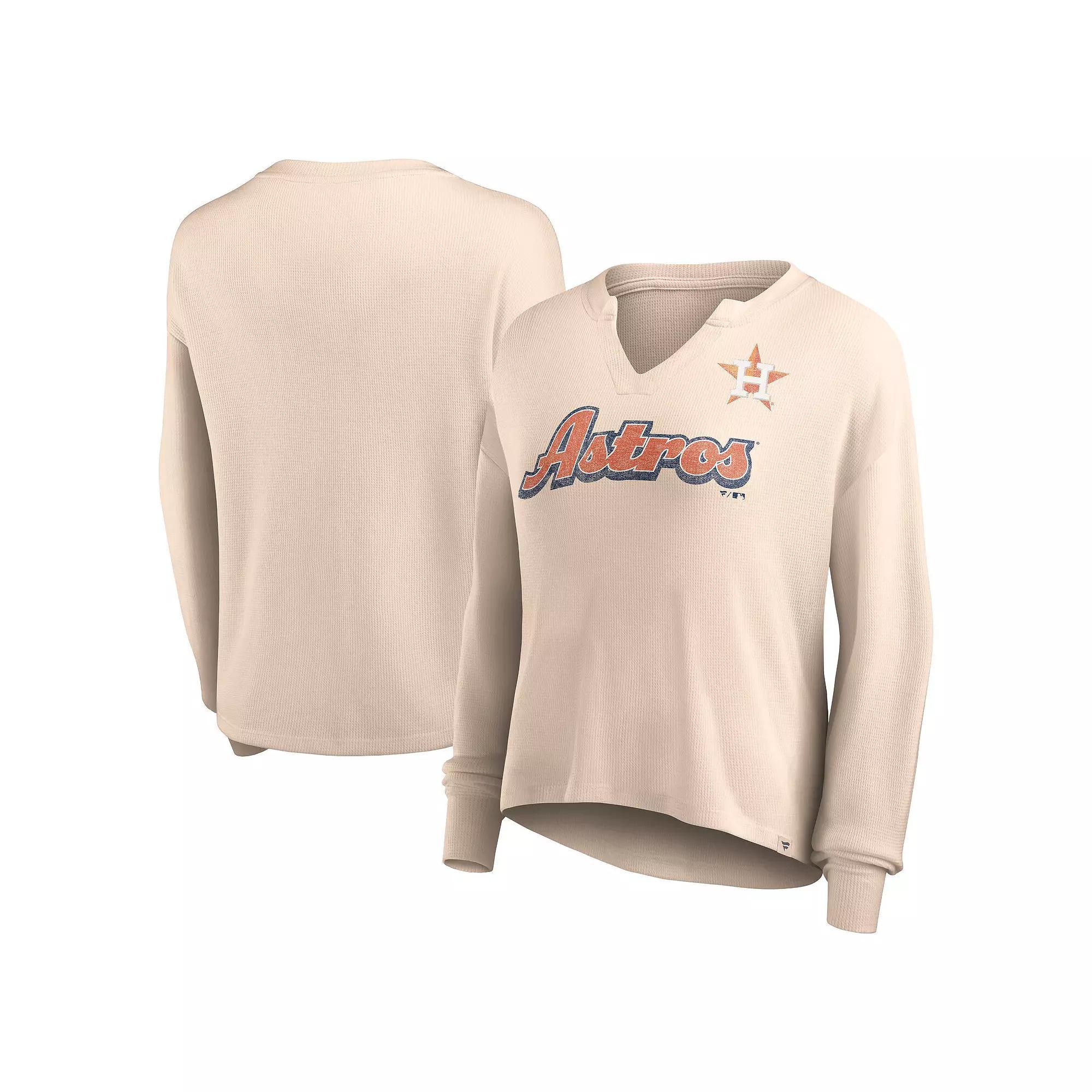 Women's Fanatics Branded Tan Phoenix Suns Go For It Long Sleeve Notch Neck T-Shirt, Size: Small, Phx Team Product Image
