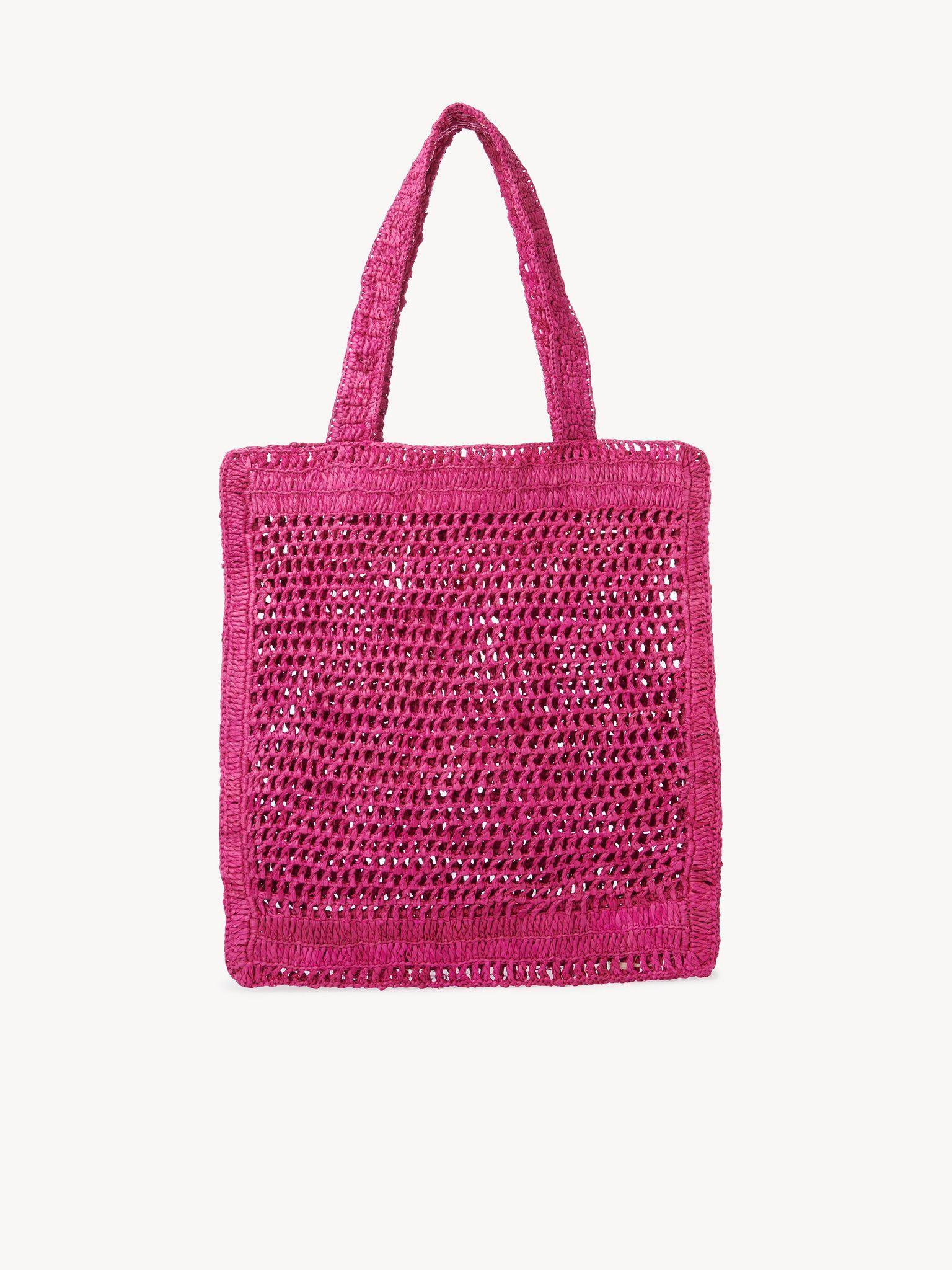 Summer Banana tote bag in raffia Product Image