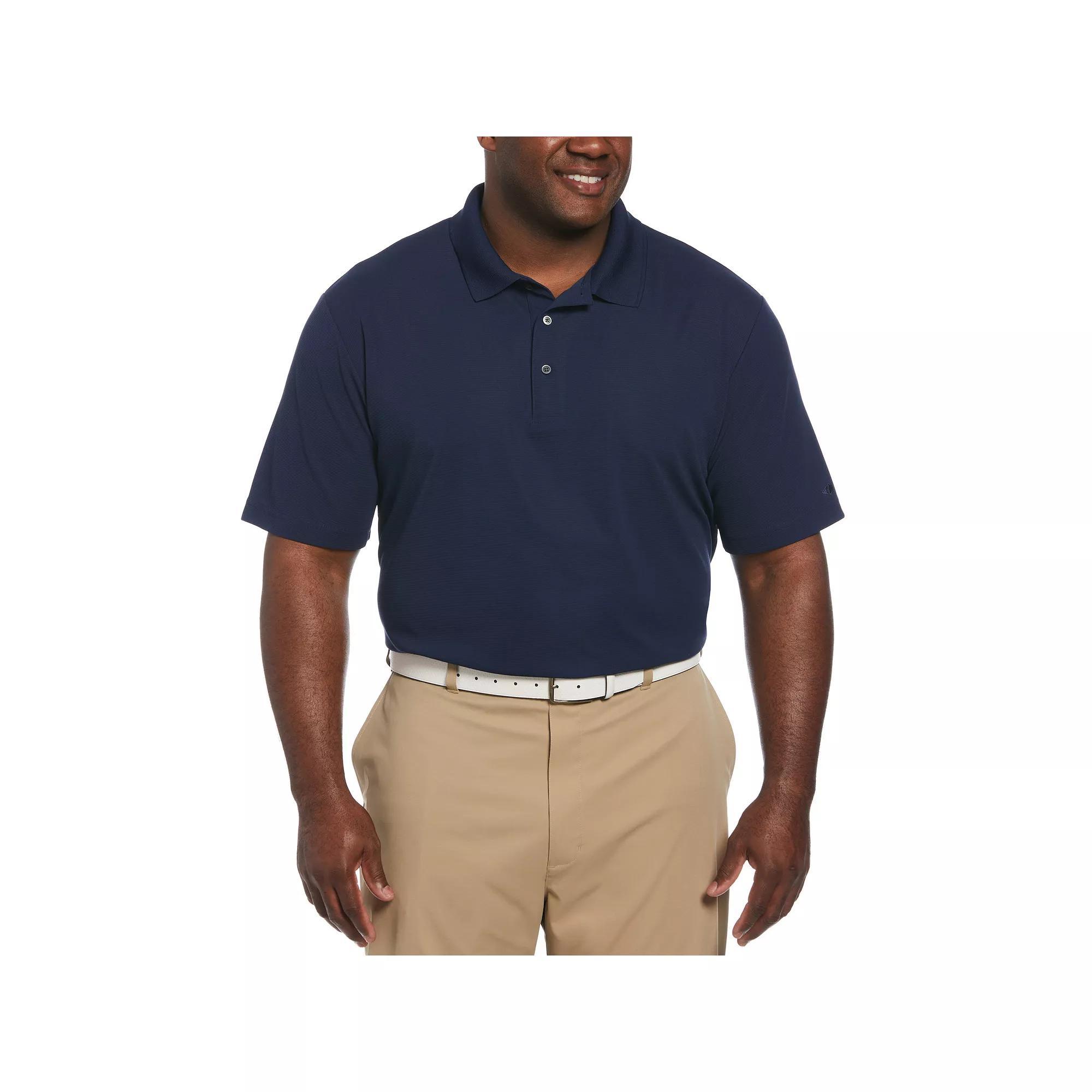 Big & Tall Grand Slam Short Sleeve Classic-Fit Solid Golf Polo, Men's, Size: XXL Tall, Black Product Image