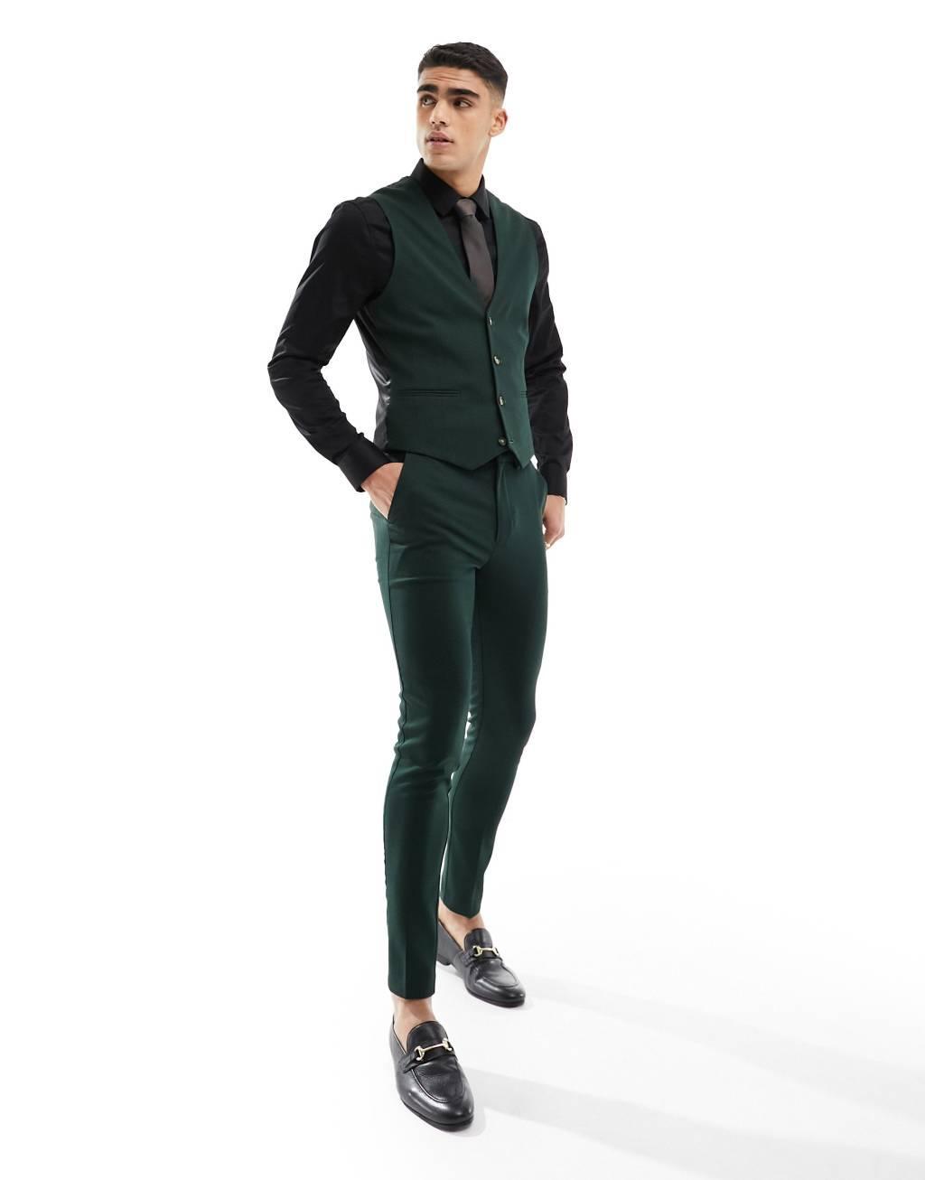ASOS DESIGN wedding superskinny suit jacket Product Image