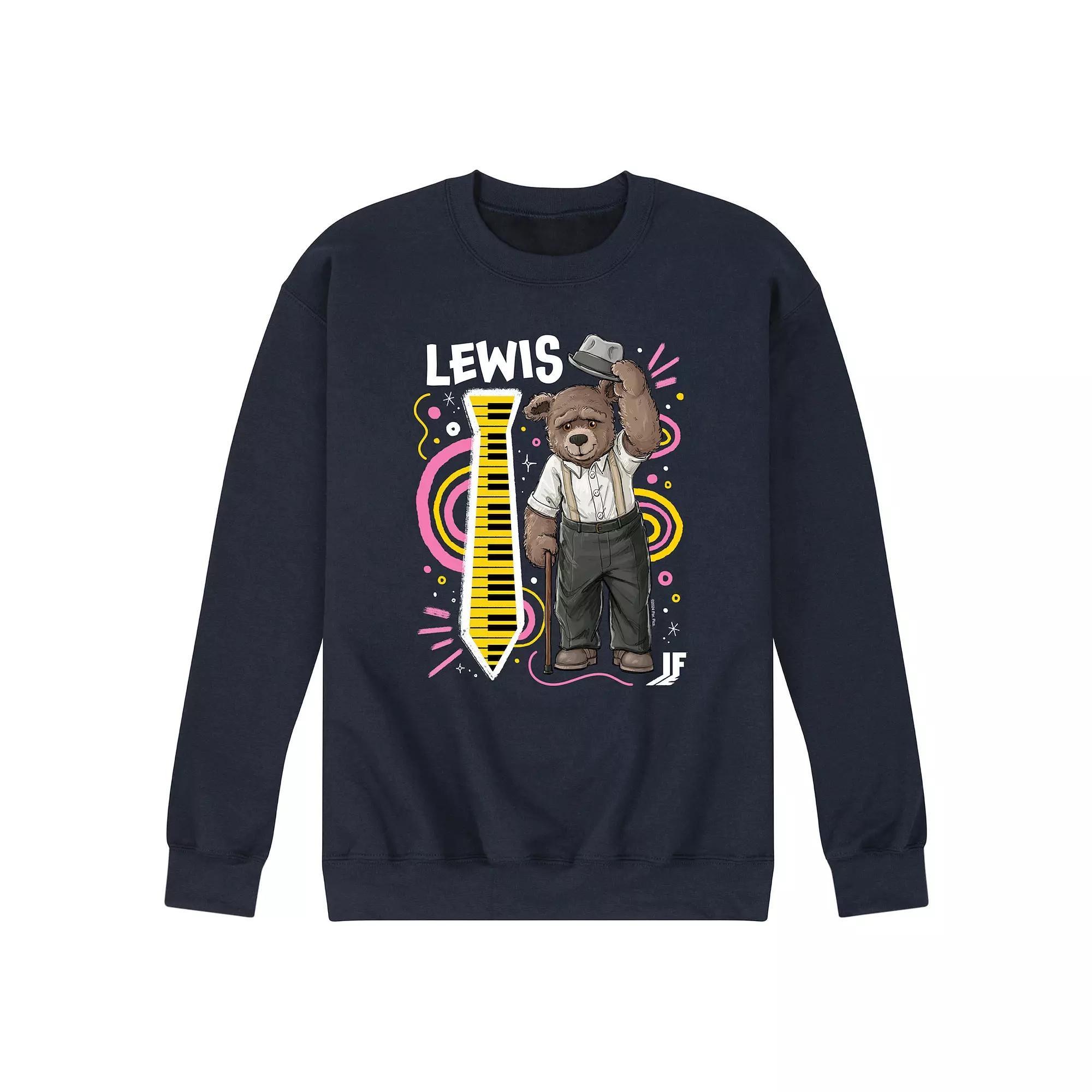 Mens IF Lewis Fleece Sweatshirt Blue Product Image