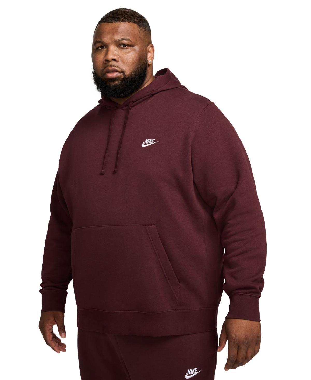 Mens Nike Sportswear Club Fleece Pullover Hoodie Dark Gray Grey Product Image