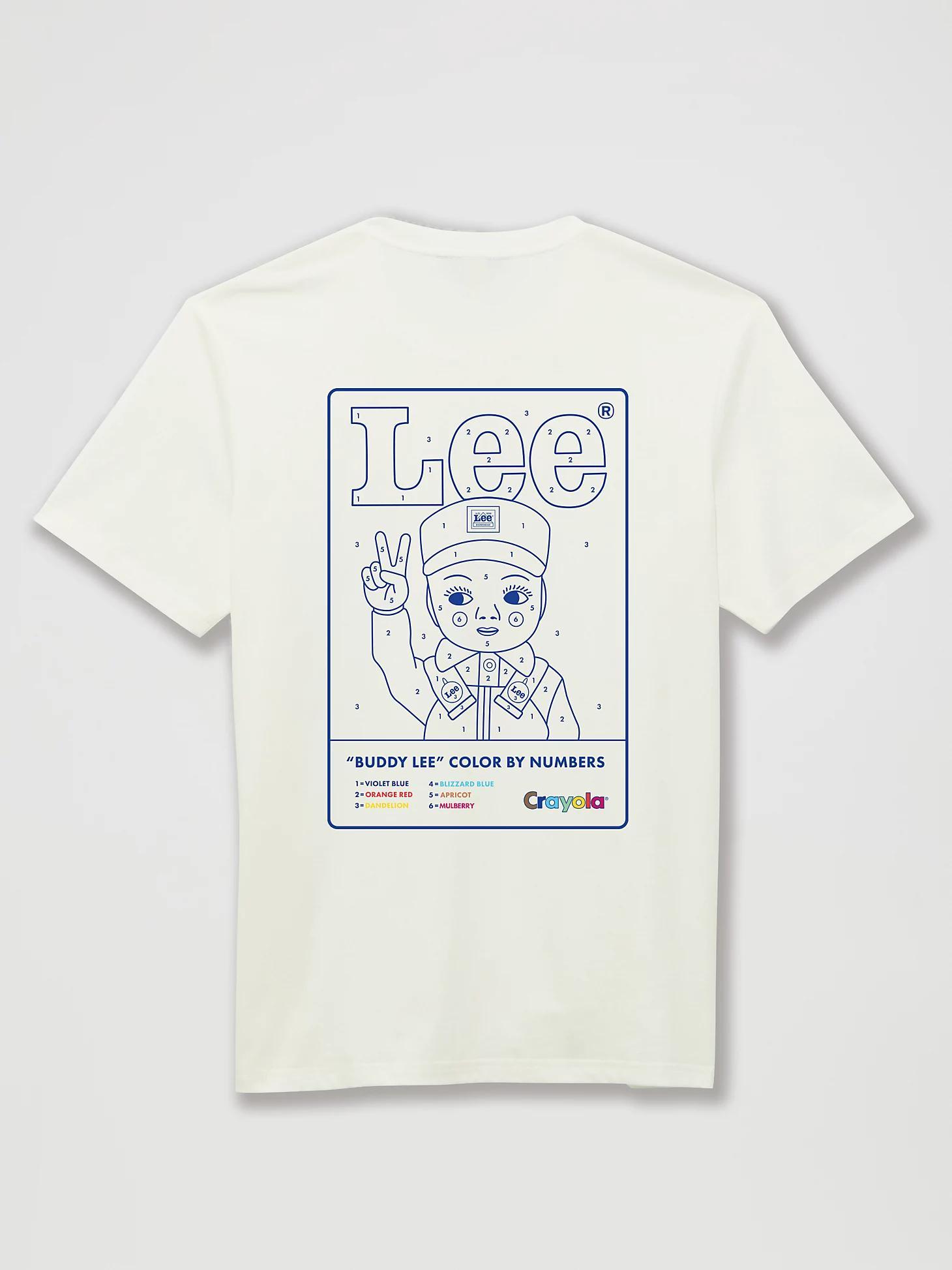 Lee® x Crayola® Limited Edition Color By Numbers Graphic Tee | Men's Tops & Tees | Lee® Product Image