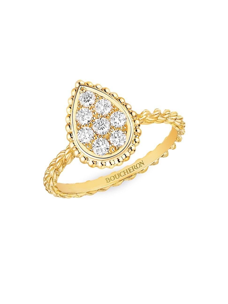Womens Serpent Bohme 18K Yellow Gold & 0.32 TCW Diamond Small Ring Product Image