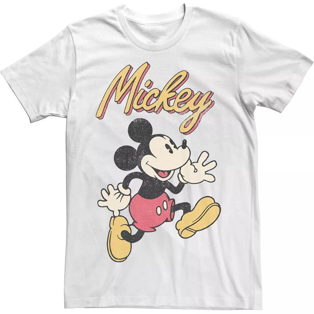 Disney's Mickey & Friends Mickey Classic Run Portrait Men's Tee, Size: Medium, White Product Image