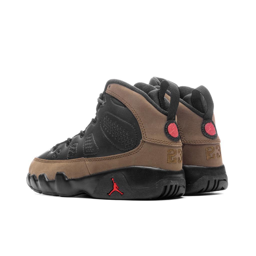 Jordan 9 Retro (PS) - Black/True Red/Light Olive Kids Product Image