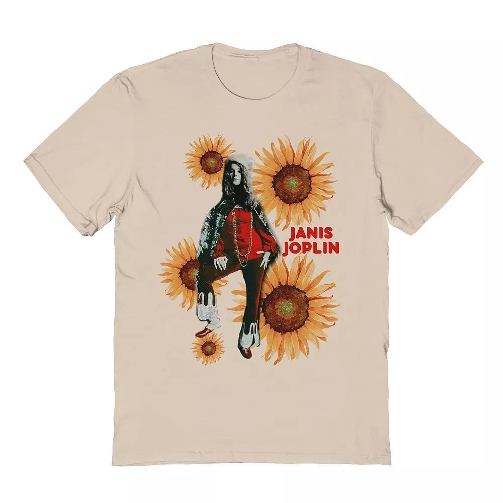Mens Sunflowers Graphic T-Shirt Brown Product Image