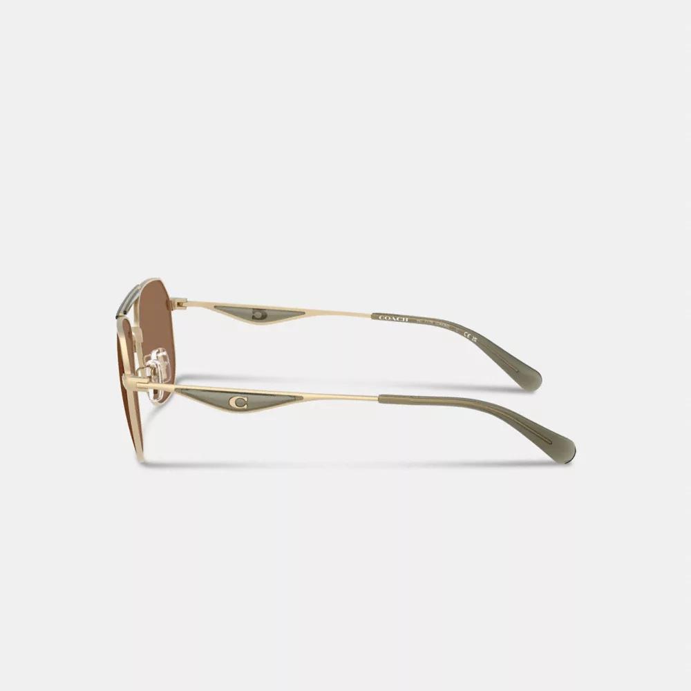C Hardware Metal Navigator Sunglasses Product Image