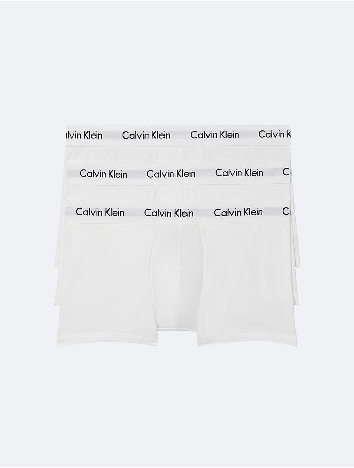 Calvin Klein Cotton Stretch Moisture Wicking Low Rise Trunks, Pack of 3 Product Image