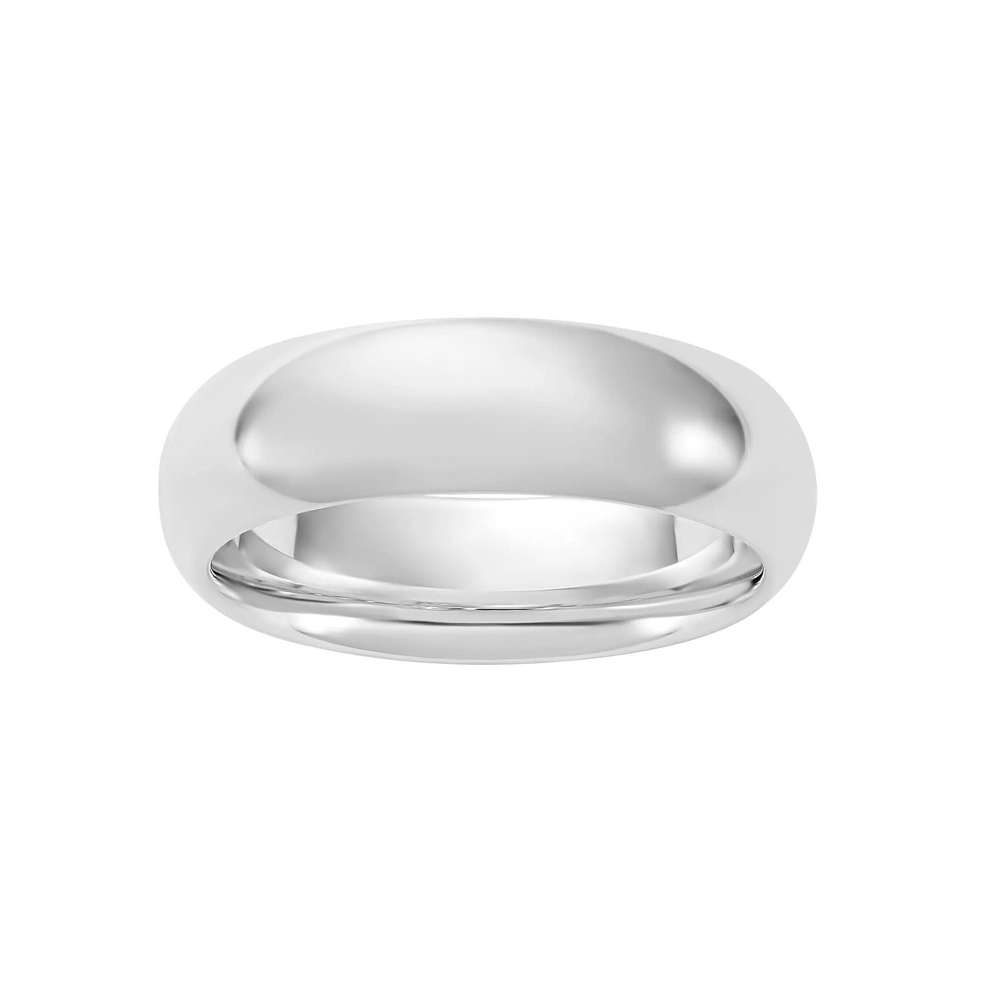 Platinum Comfort-Fit Wedding Band, Women's, Size: 10.50, Silver Tone Product Image