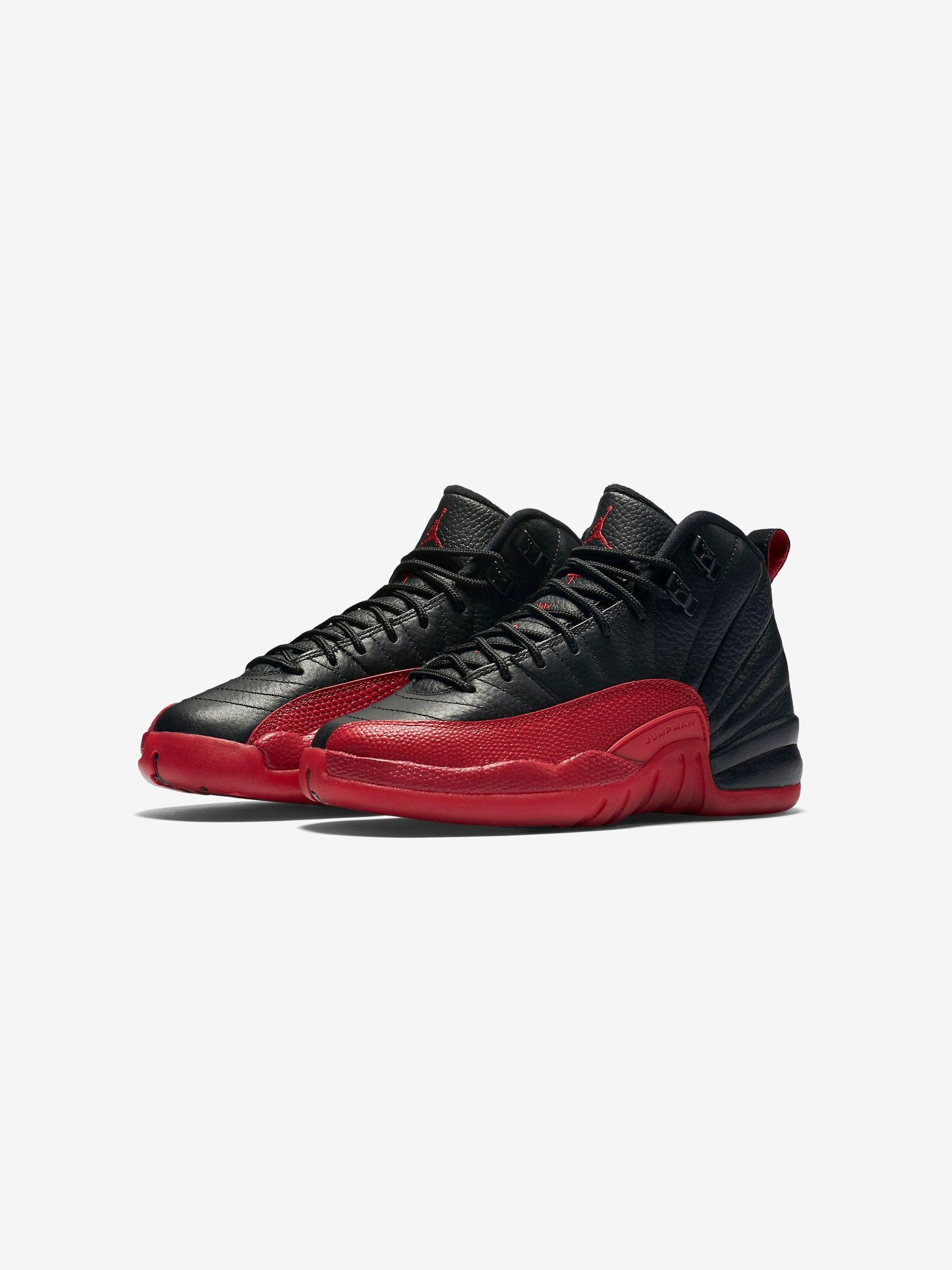 GS Air Jordan 12 Retro (BLACK/VARSITY RED) Product Image