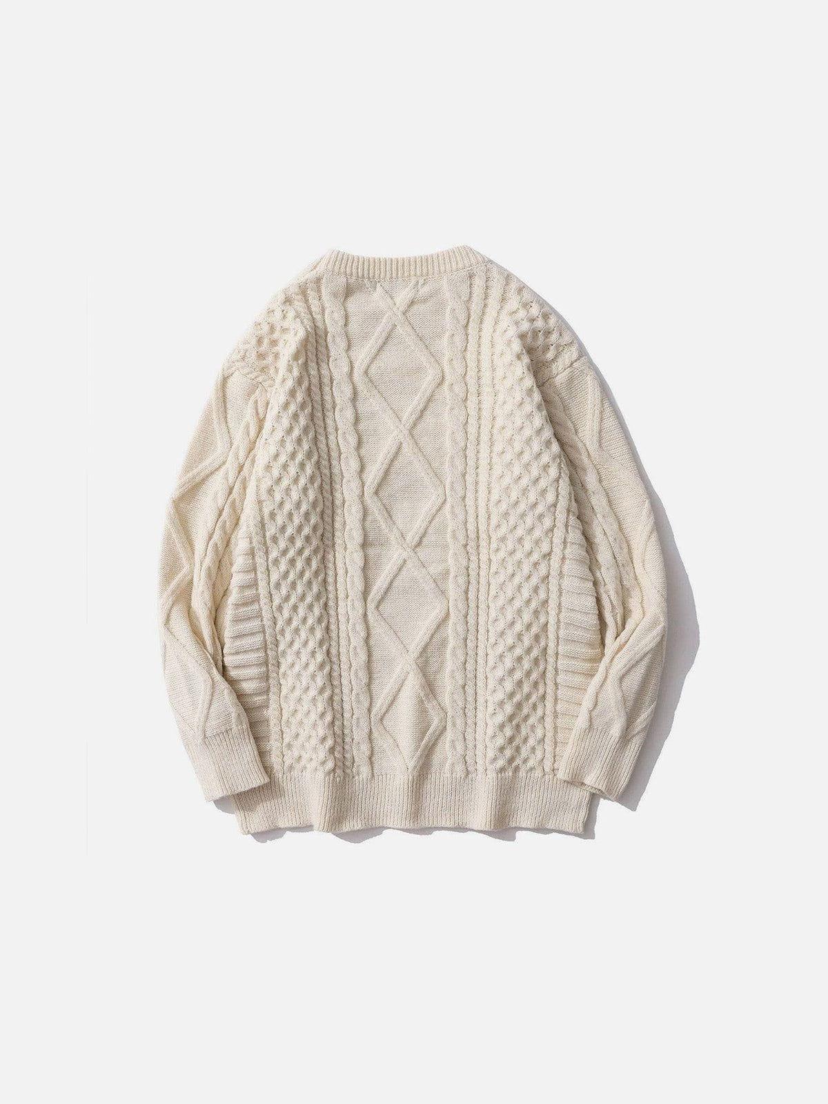 Aelfric Eden Retro 90s Cable-Knit Sweater Product Image