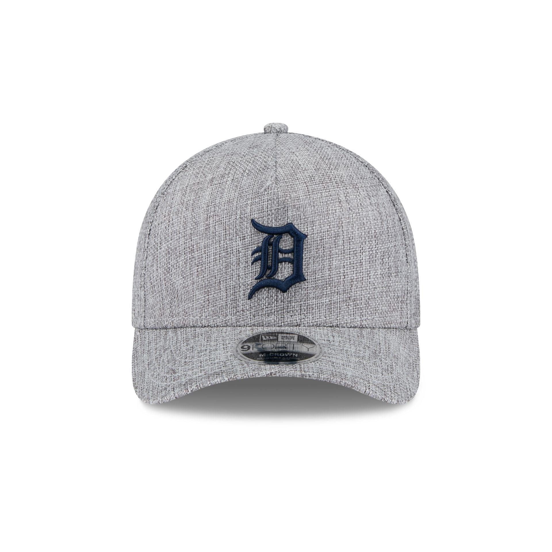 Detroit Tigers Cotton Weave Gray 9FORTY M-Crown A-Frame Snapback Hat Male Product Image