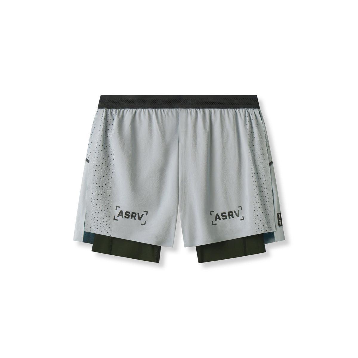 0951. Aerotex™ 4" High Split Liner Short - Slate Grey Product Image