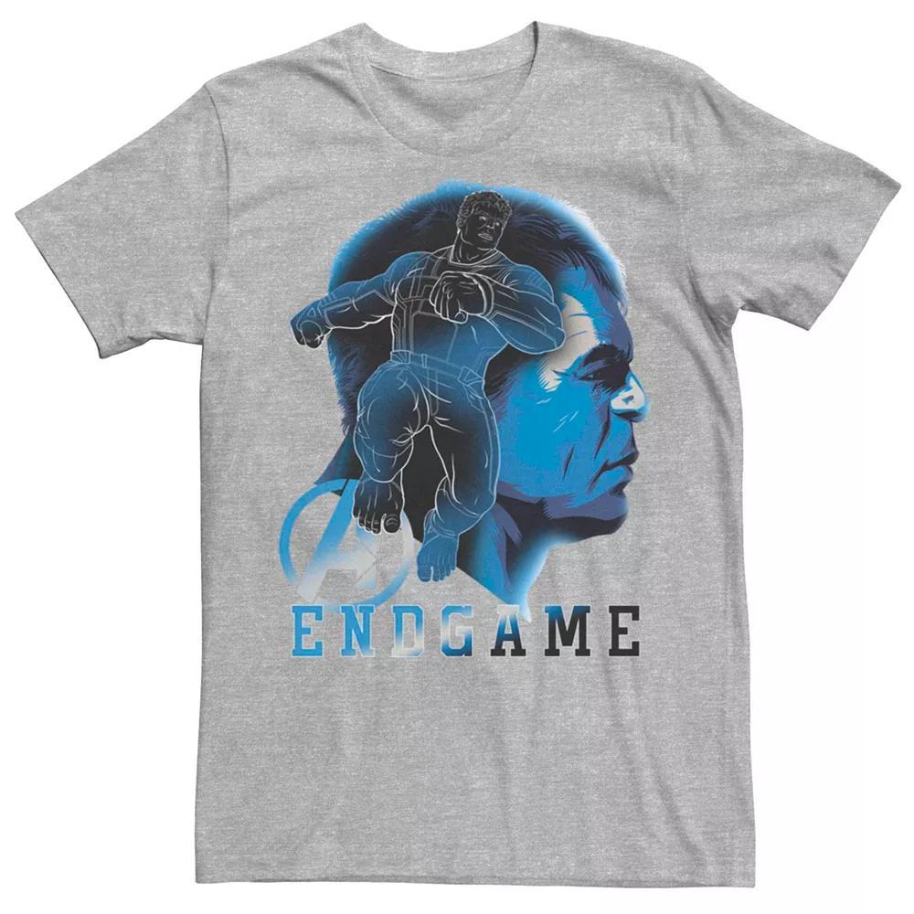 Men's Marvel Hulk Endgame Silhouette Tee, Size: 3XL, Athletic Grey Product Image