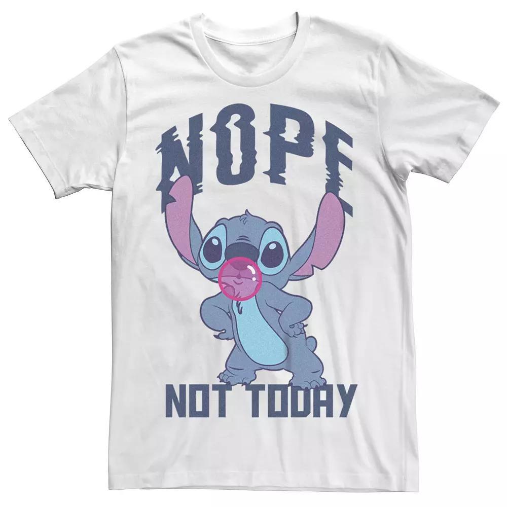 Disney's Lilo & Stitch Nope Not Today Stitch Juniors' Boyfriend Graphic Tee, Women's, Size: XS, White Product Image
