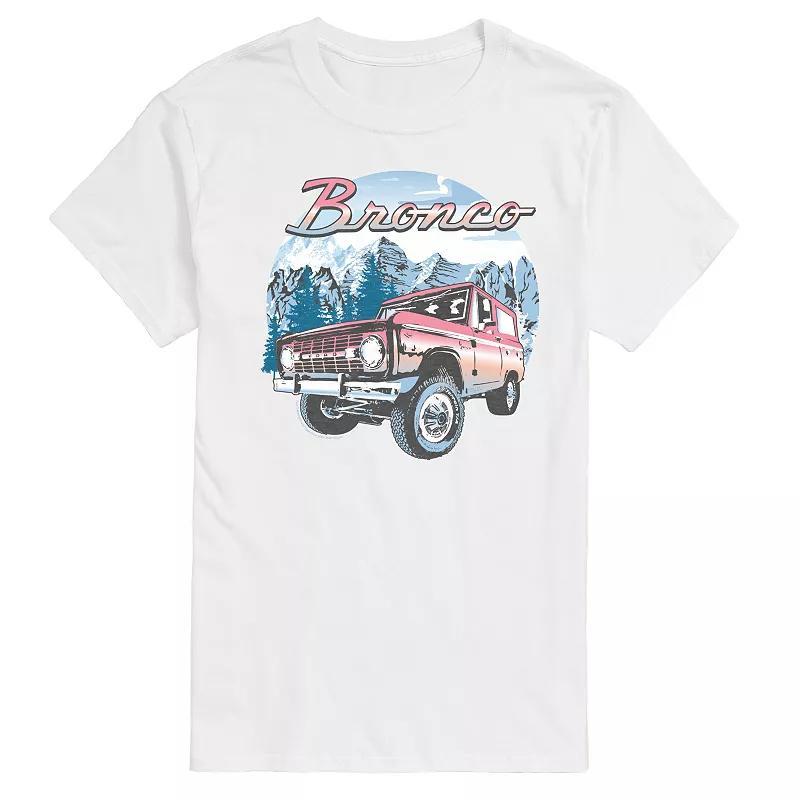 Mens Ford Bronco Snowy Mountains Graphic Tee Product Image