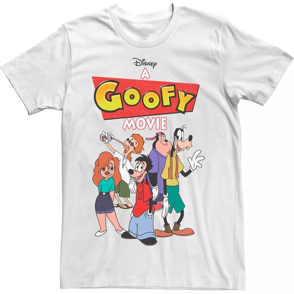 Disney's A Goofy Movie Group Shot Logo Men's Graphic Tee, Size: XXL, White Product Image