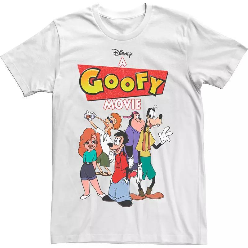 Disney's A Goofy Movie Group Shot Logo Men's Graphic Tee, Size: XXL, White Product Image