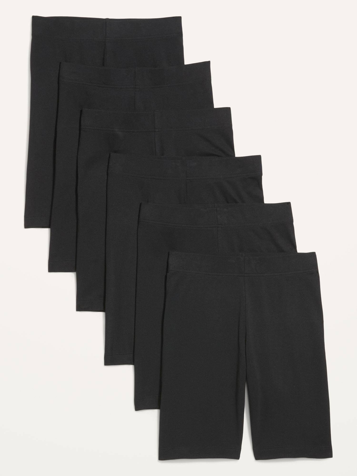 High-Waisted Biker Shorts 6-Pack for Women -- 8-inch inseam Product Image