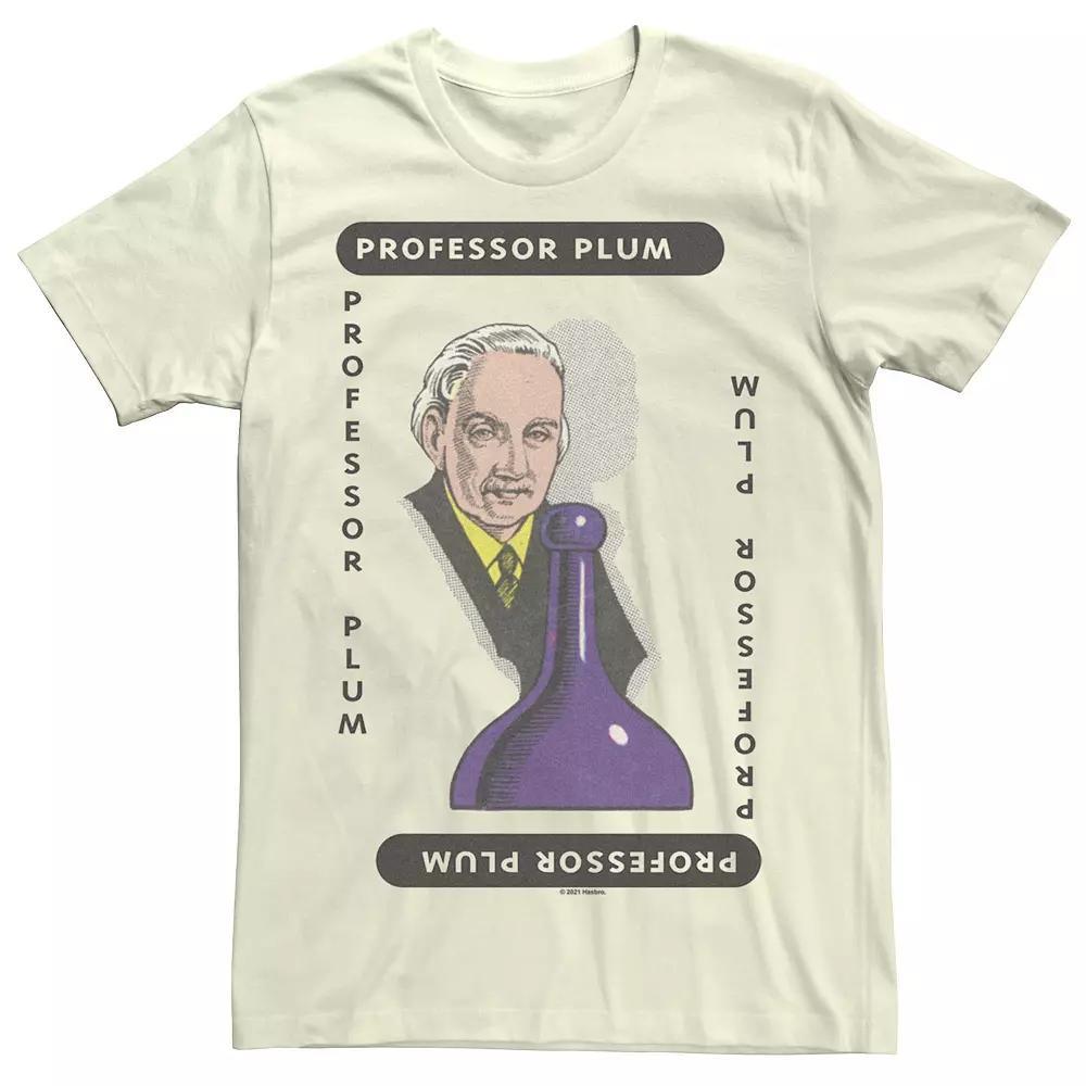Men's Clue Professor Plum Classic Purple Game Piece Tee, Size: Medium, Natural Product Image