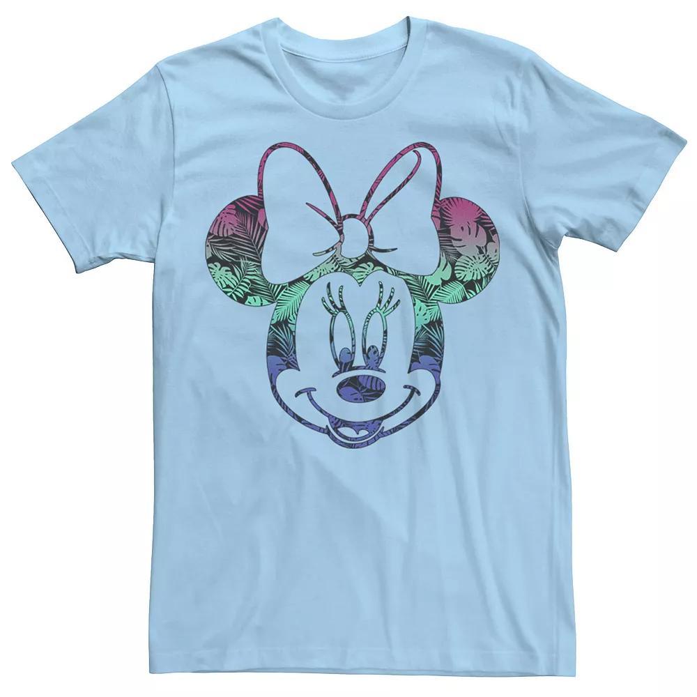 Disney's Mickey And Friends Minnie Tropical Gradient Fill Men's Tee, Size: XXL, Light Blue Product Image