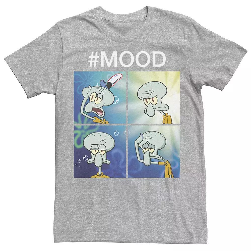 Men's Nickelodeon SpongeBob SquarePants Squidward Mood Graphic Tee, Size: Small, Athletic Grey Product Image