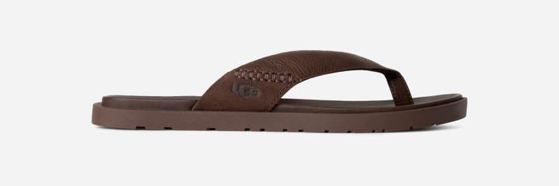 UGG Mens Seaside II Leather Suede Flip Product Image
