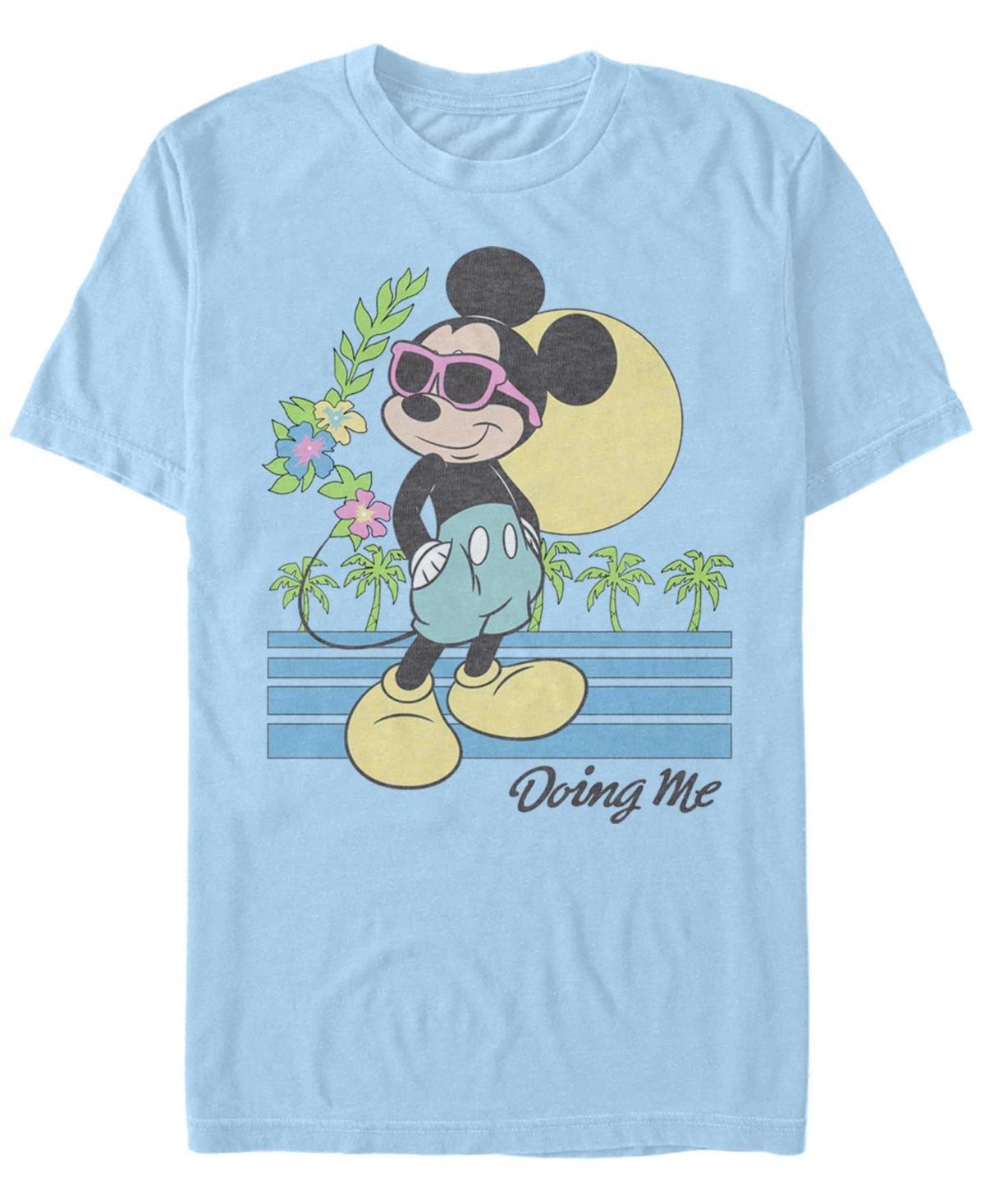 Disney's Mickey And Friends Mickey Mouse Men's Doing Me Sunset Tee, Size: XXL, Light Blue Product Image