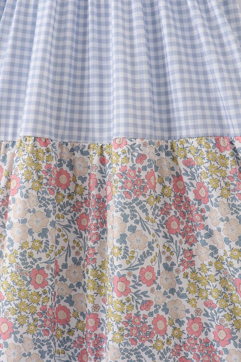 Bow applique print mom&me dress Product Image