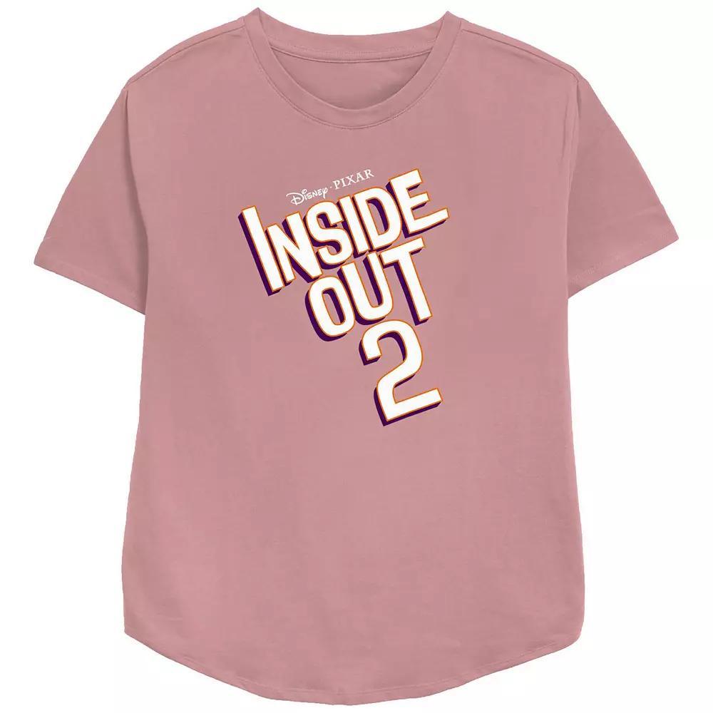 Disney / Pixar's Inside Out 2 Title Women's Graphic Tee, Size: Medium, Pink Product Image