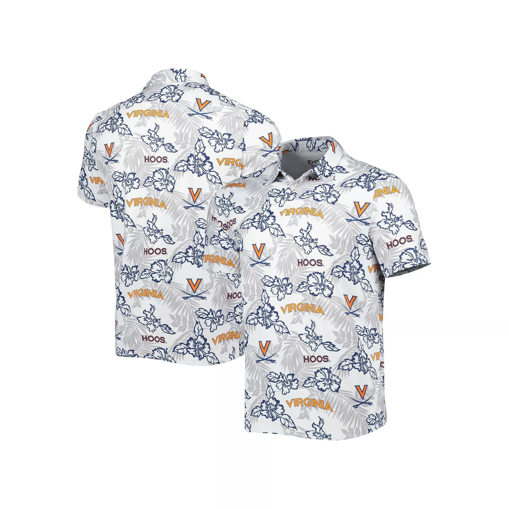 Men's Reyn Spooner White Virginia Cavaliers Performance Polo, Size: Large Product Image