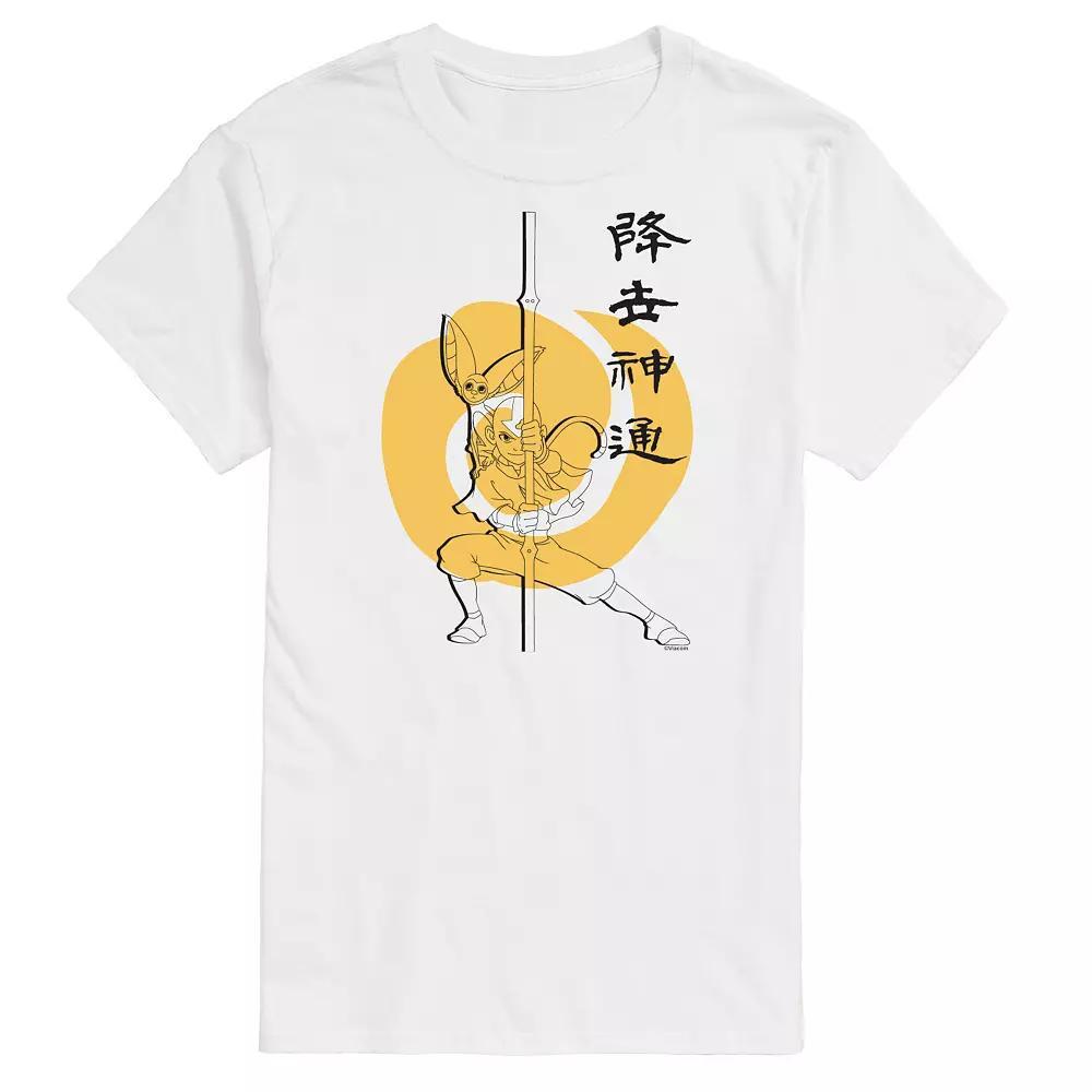 Big & Tall Avatar The Last Airbender AANG Kanji Graphic Tee, Mens Product Image