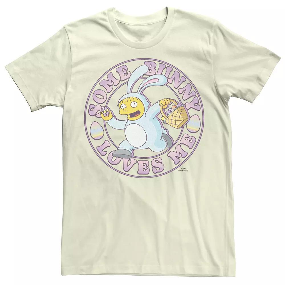 Men's The Simpsons Some Bunny Loves Me Easter Tee, Size: Medium, Natural Product Image