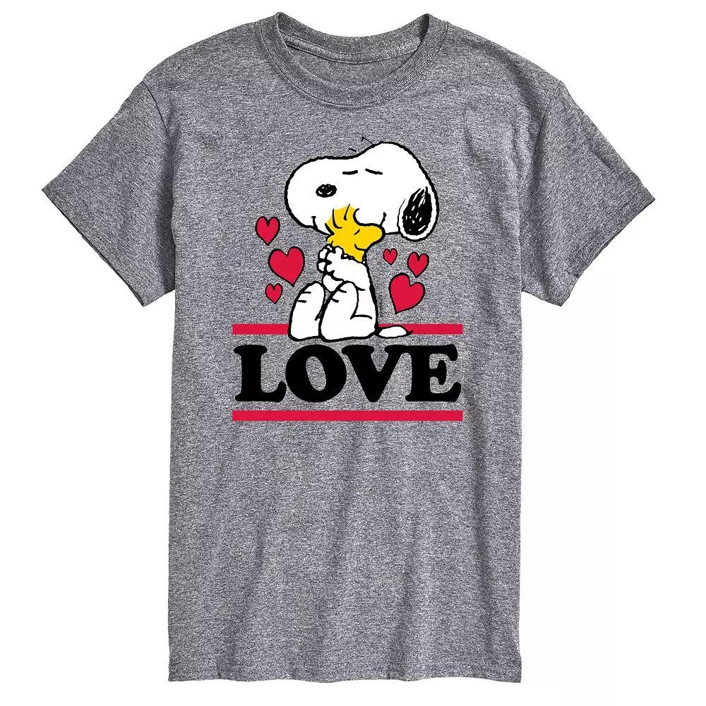 Big & Tall Peanuts Love Snoopy Tee, Mens Product Image