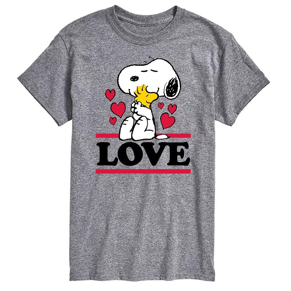 Big & Tall Peanuts Love Snoopy Tee, Mens Product Image
