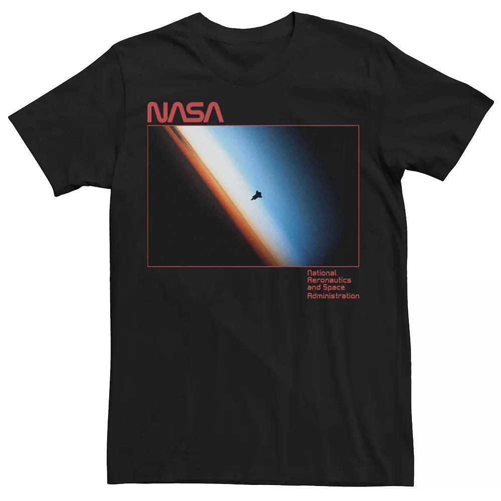 Men's NASA Shuttle Dark Light Poster Tee, Size: XL, Black Product Image
