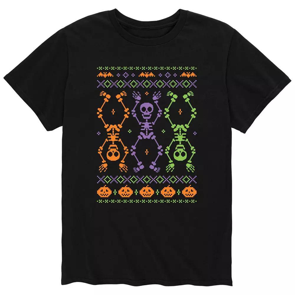 Mens Skeleton Ugly Sweater Tee Product Image