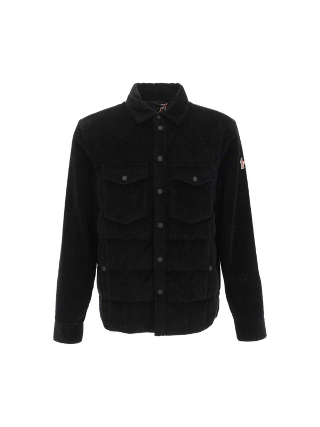 MONCLER Button-up Padded Jacket In Black Product Image