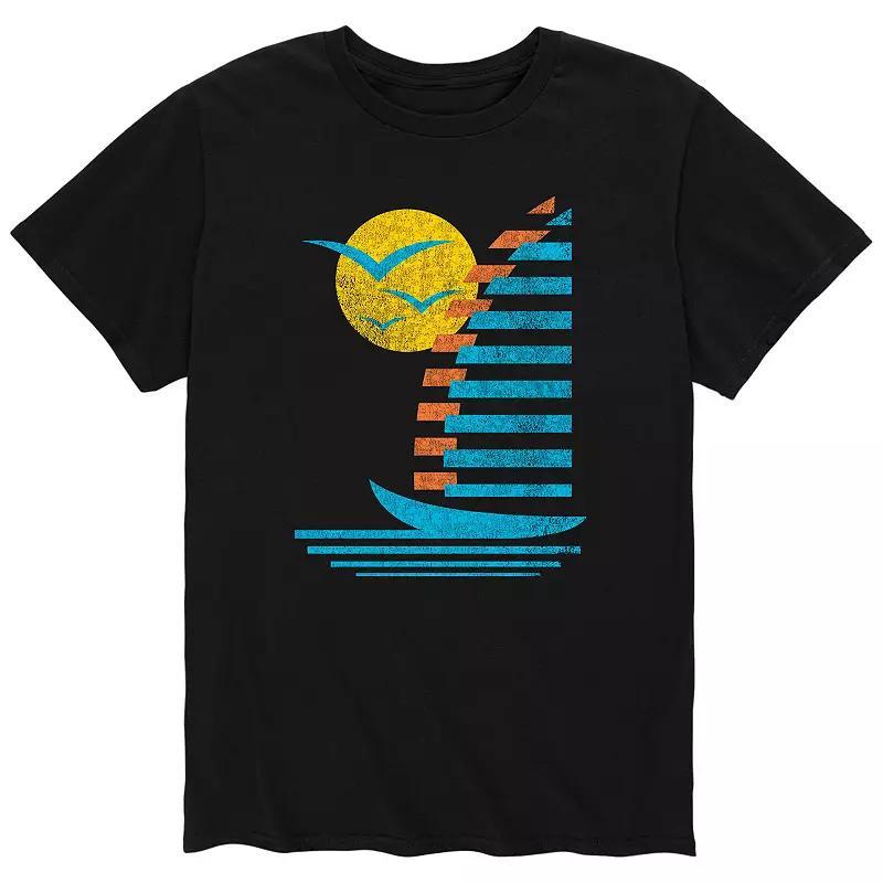 Mens Sailboats Gull Retro Tee Product Image