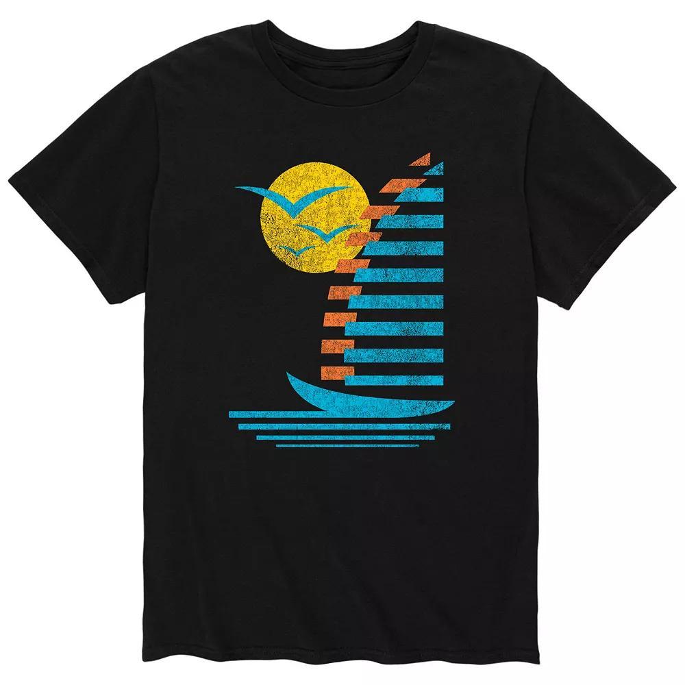 Mens Sailboats Gull Retro Tee Product Image