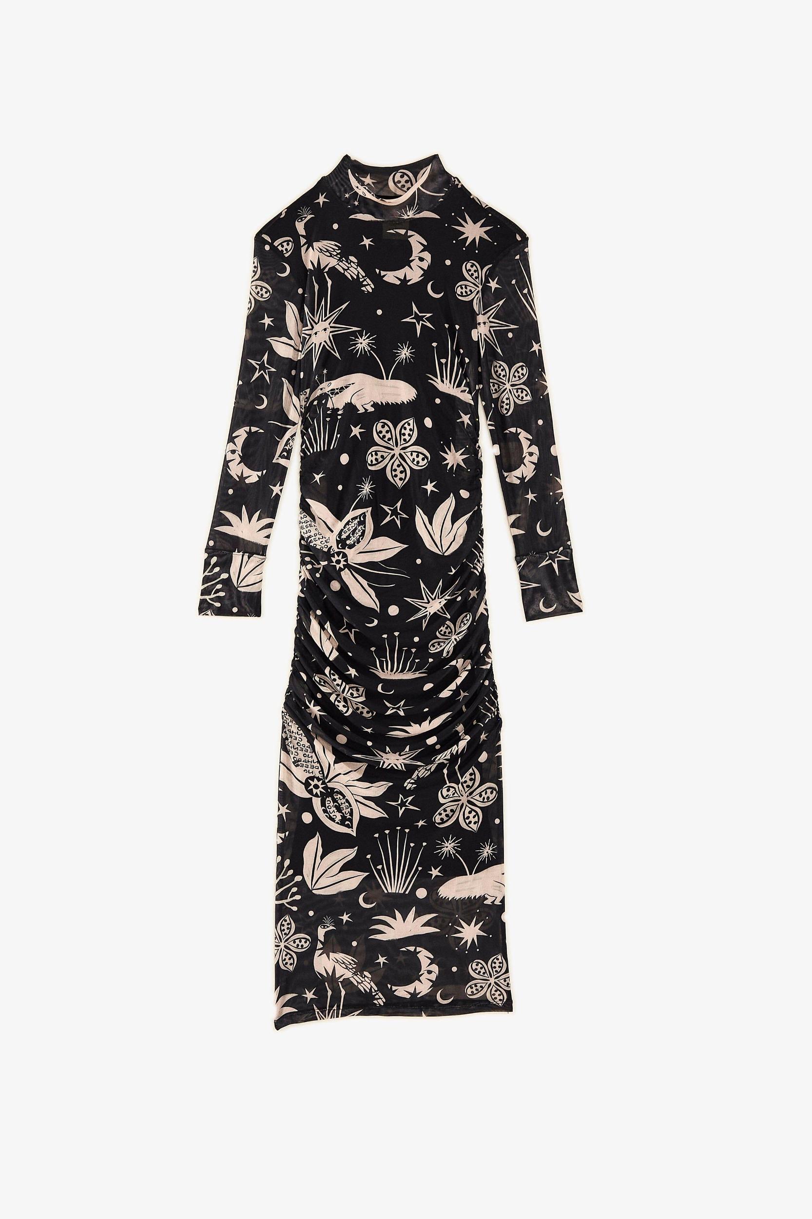 Black & White Cerrado Sky Tulle Dress Product Image